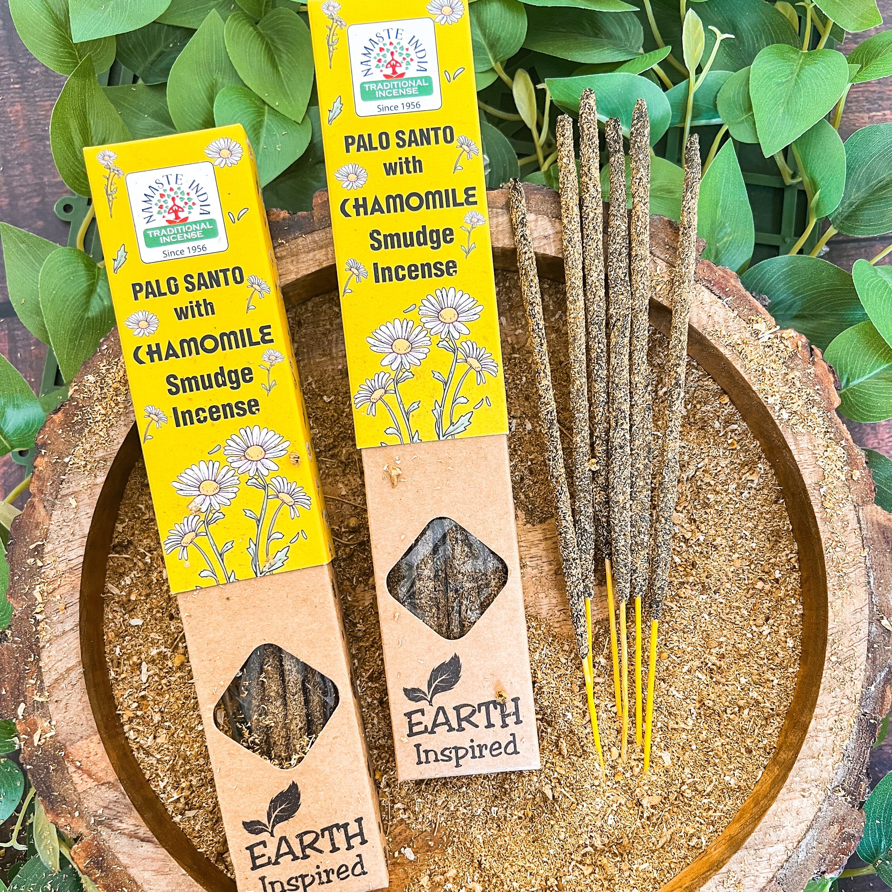 Namaste India Incienso Tradicional Palo Santo & Chamomile