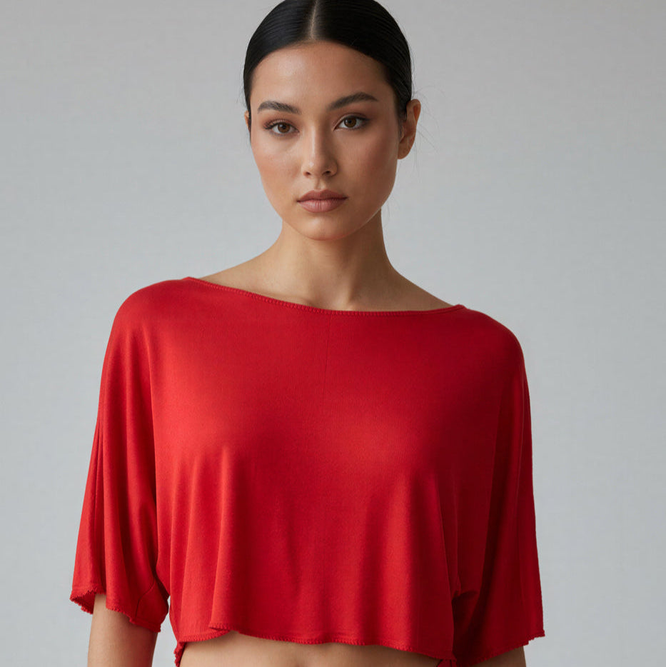 Top Corto Rojo