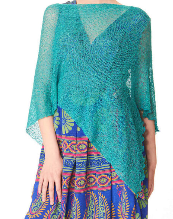 Poncho Turquesa