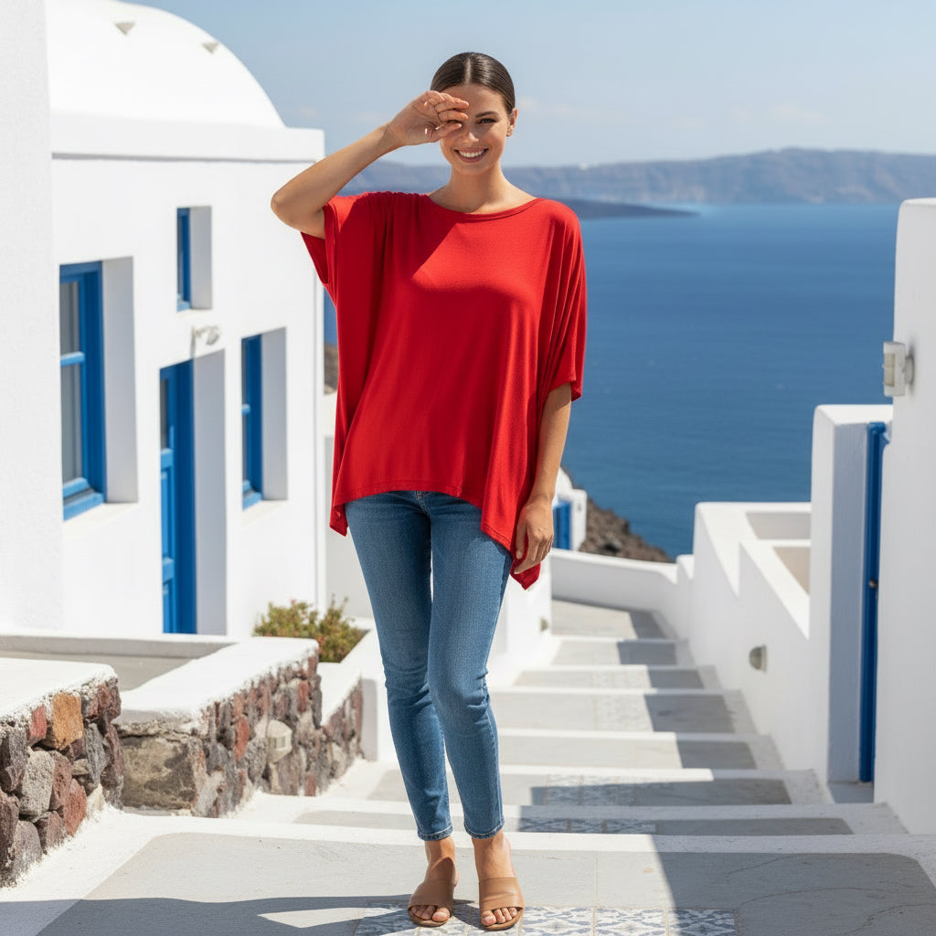 Top Largo Rojo