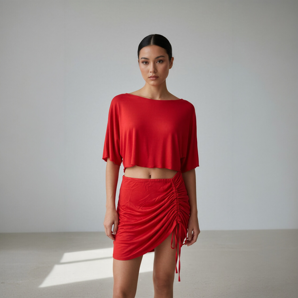 Top Corto Rojo