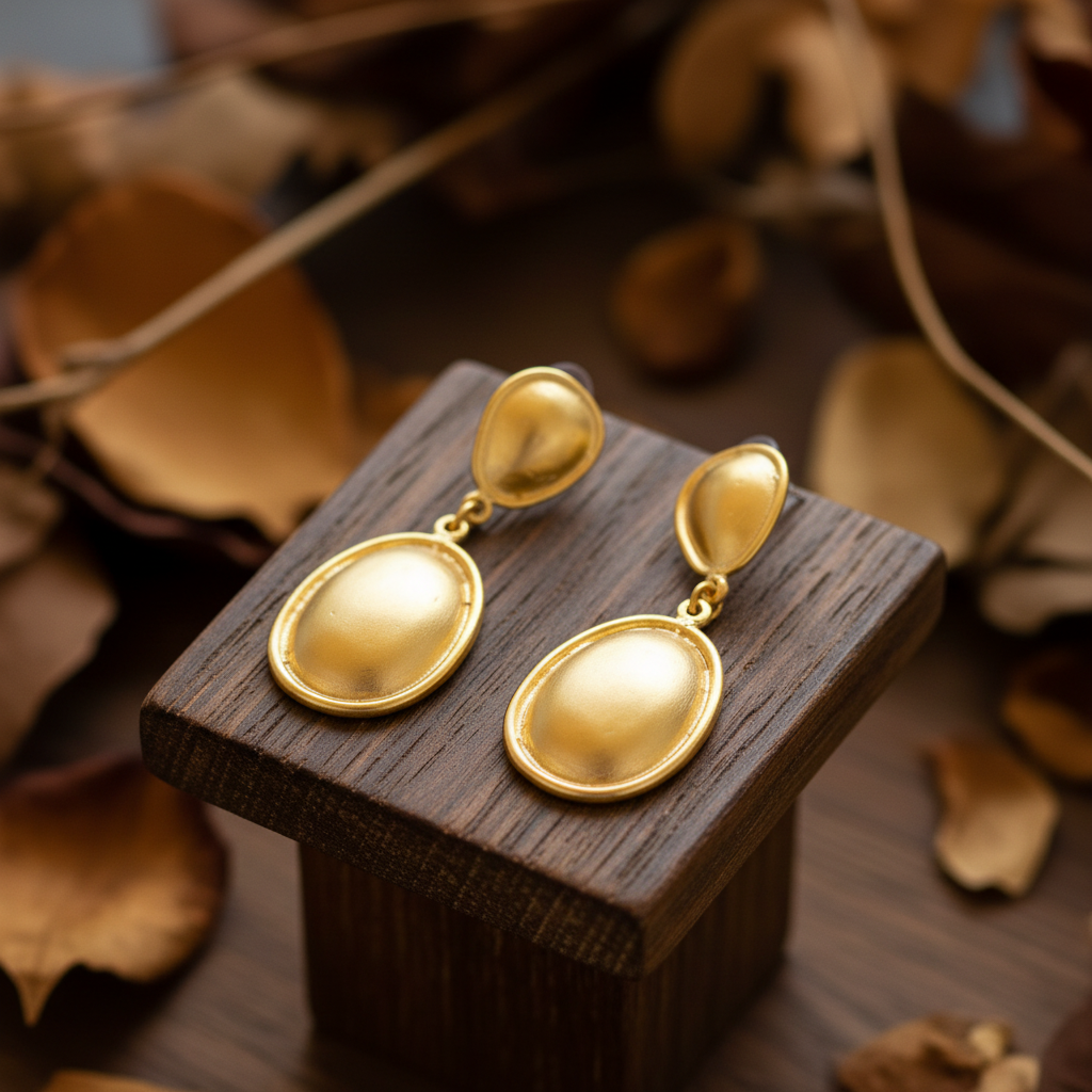 Pendientes Gota Dorados