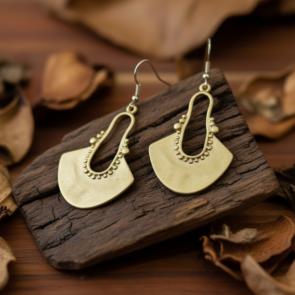 Pendientes Arco Dorados
