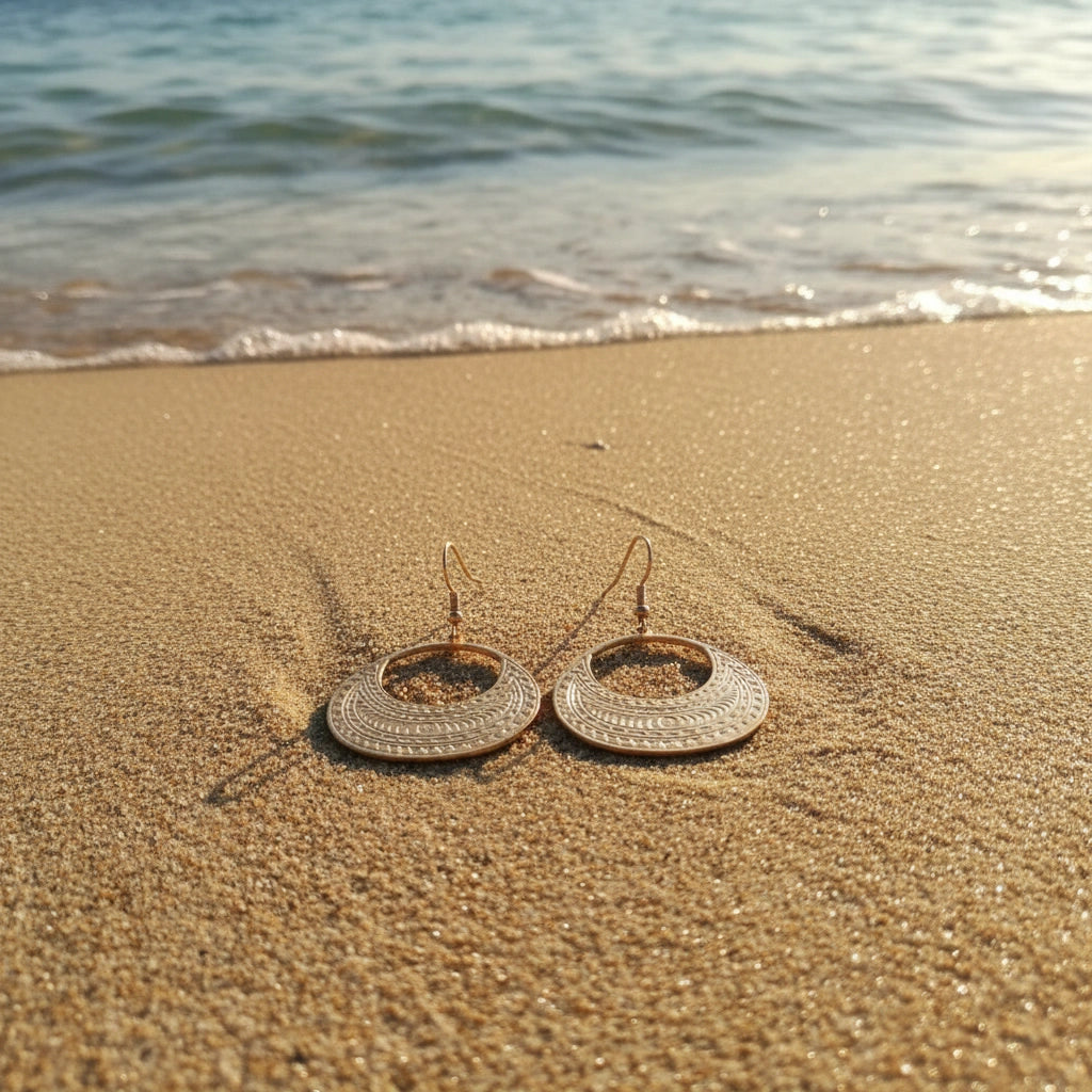 Pendientes Luna Dorados