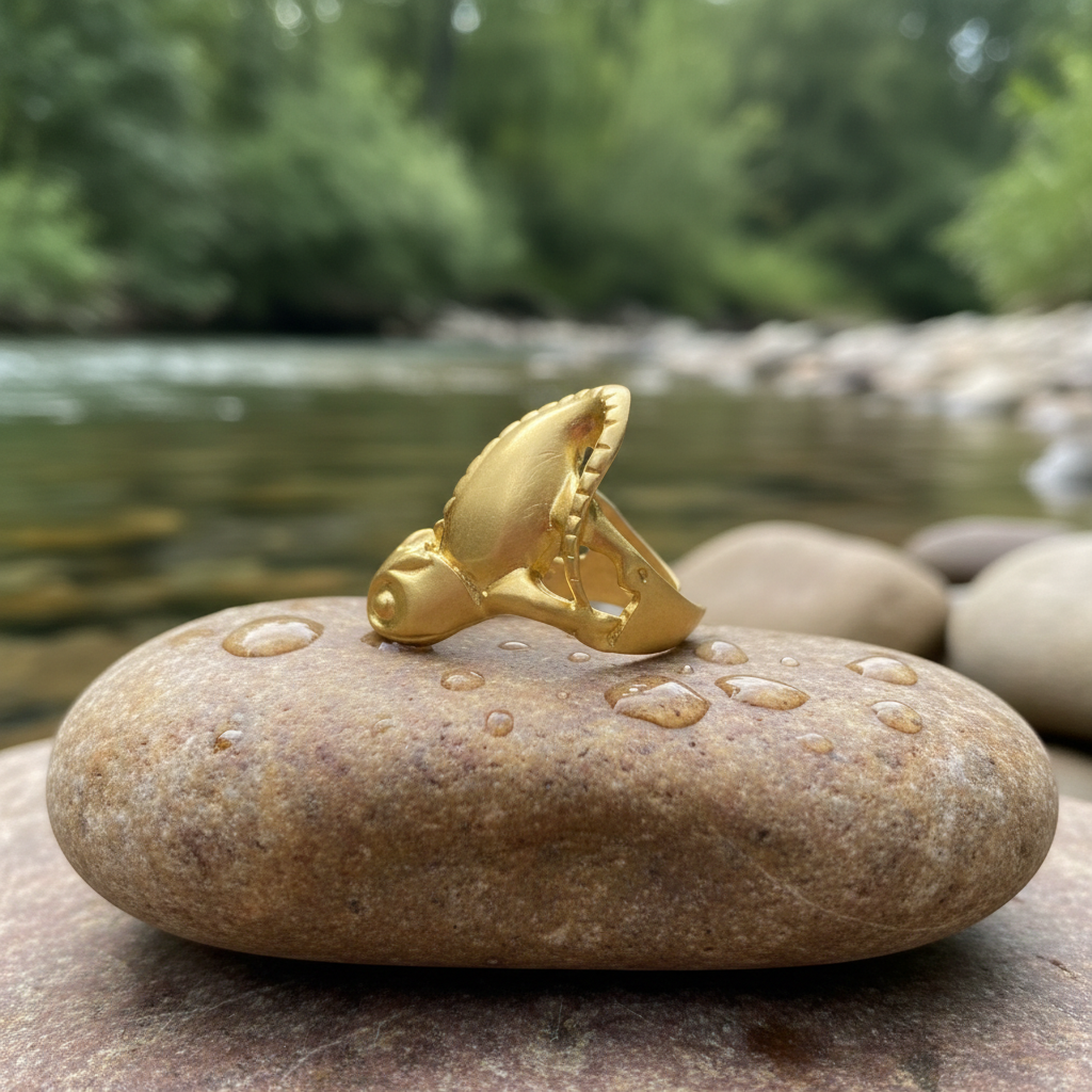 Anillo Camaleón Dorado