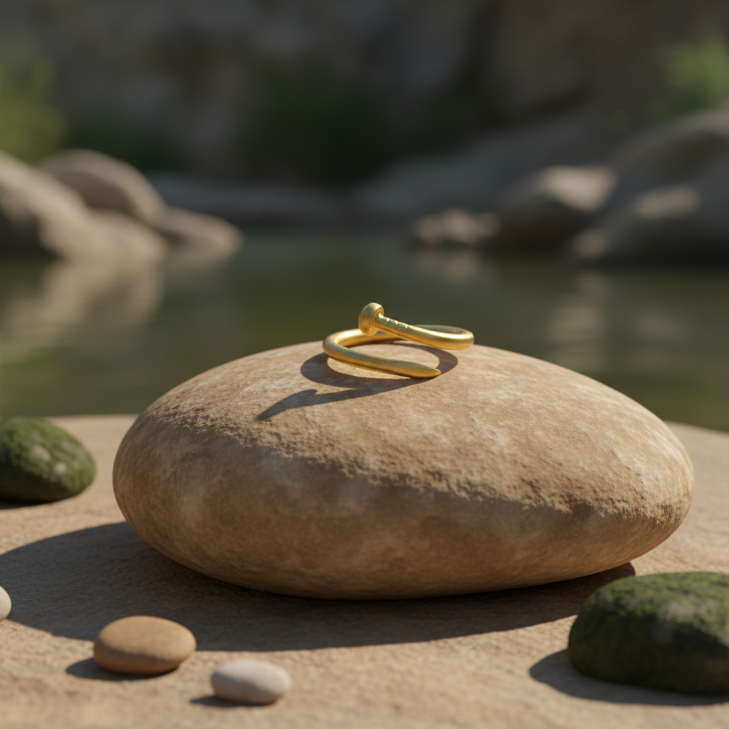 Anillo Clavo Dorado