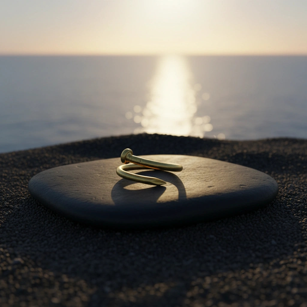 Anillo Clavo Dorado