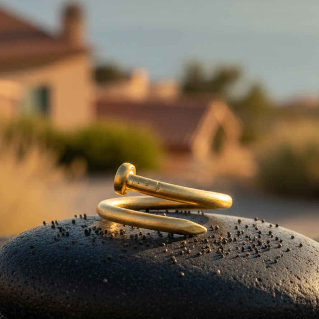 Anillo Clavo Dorado