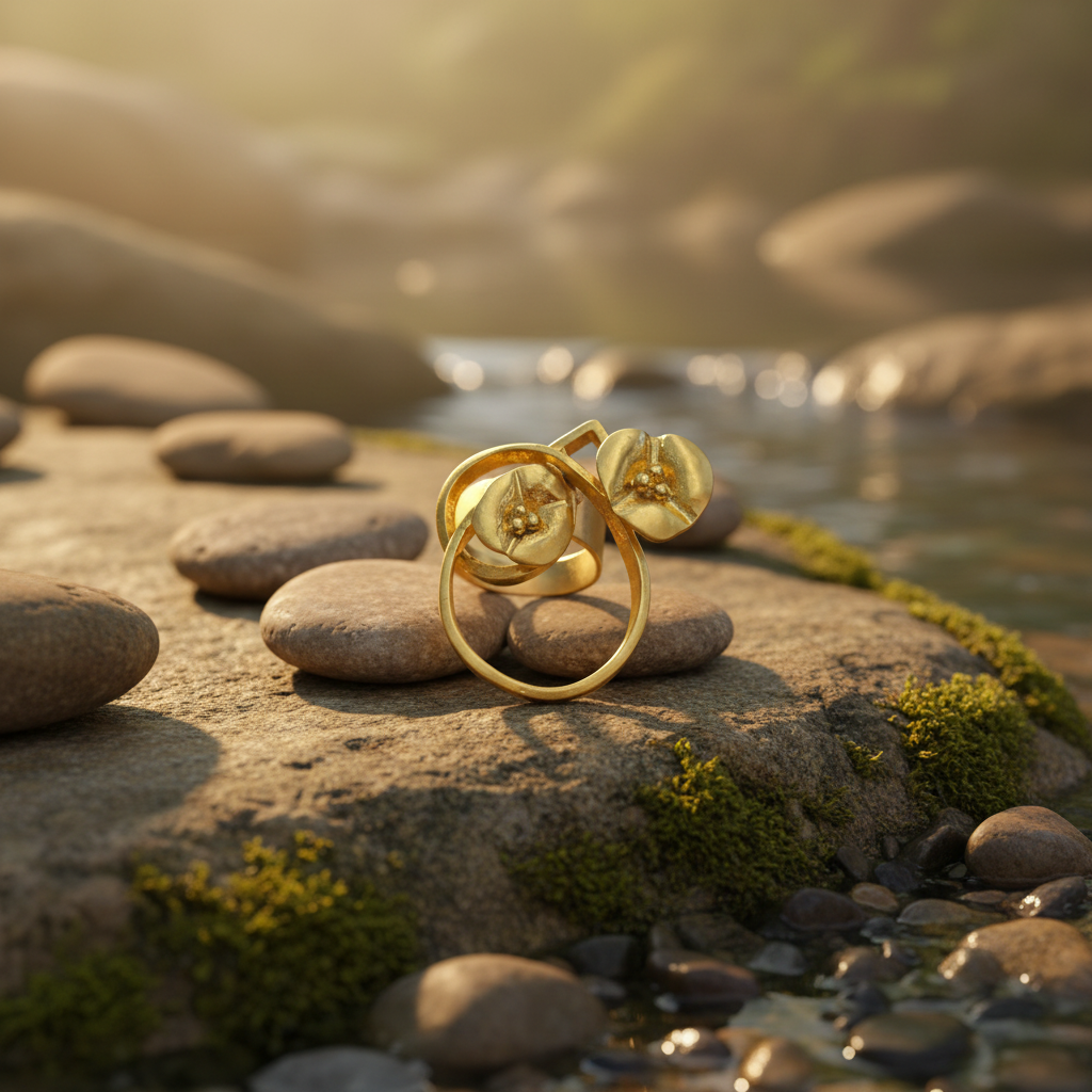 Anillo Lazo Dorado