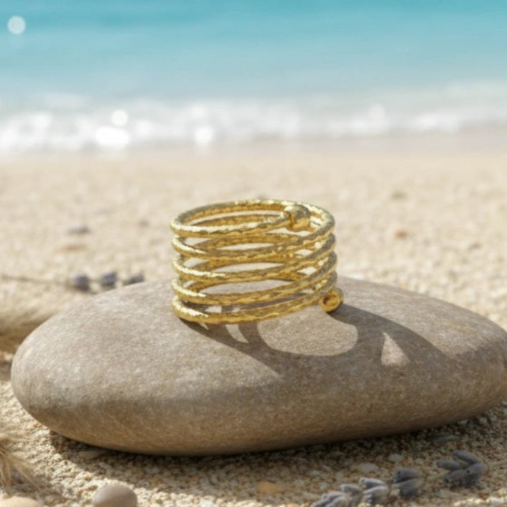 Anillo Muelle Dorado