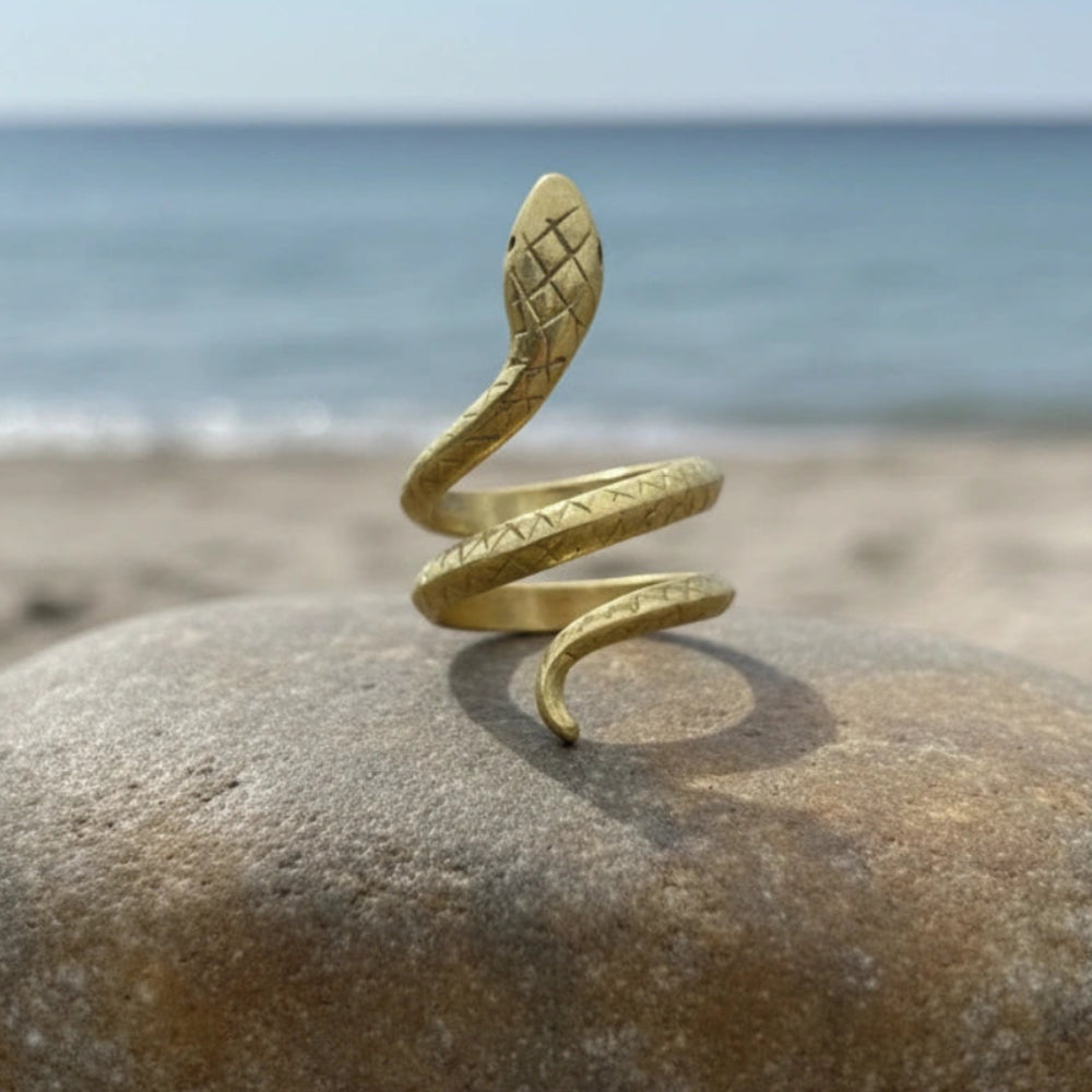 Anillo Pitón Dorado