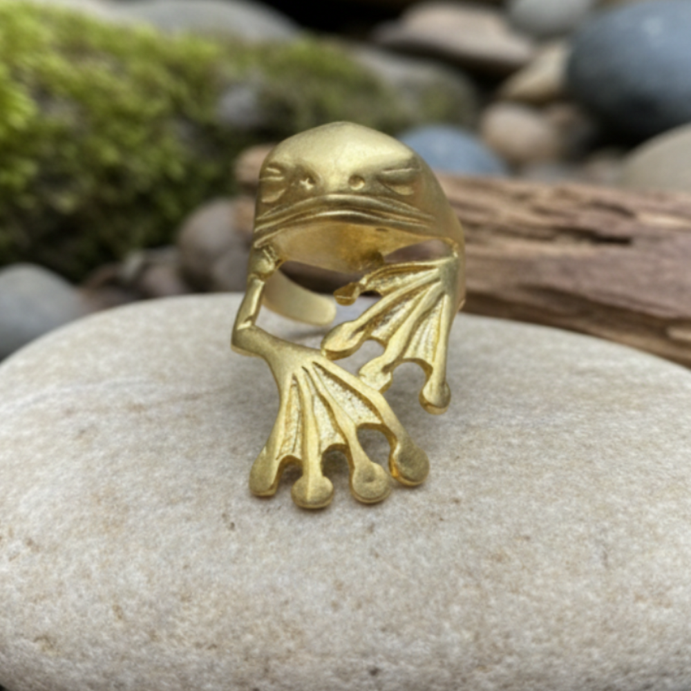 Anillo Rana Dorado