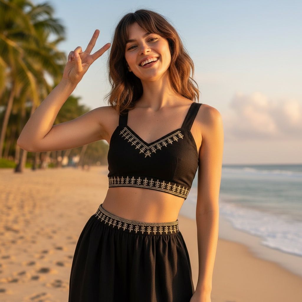 Crop Top Negro