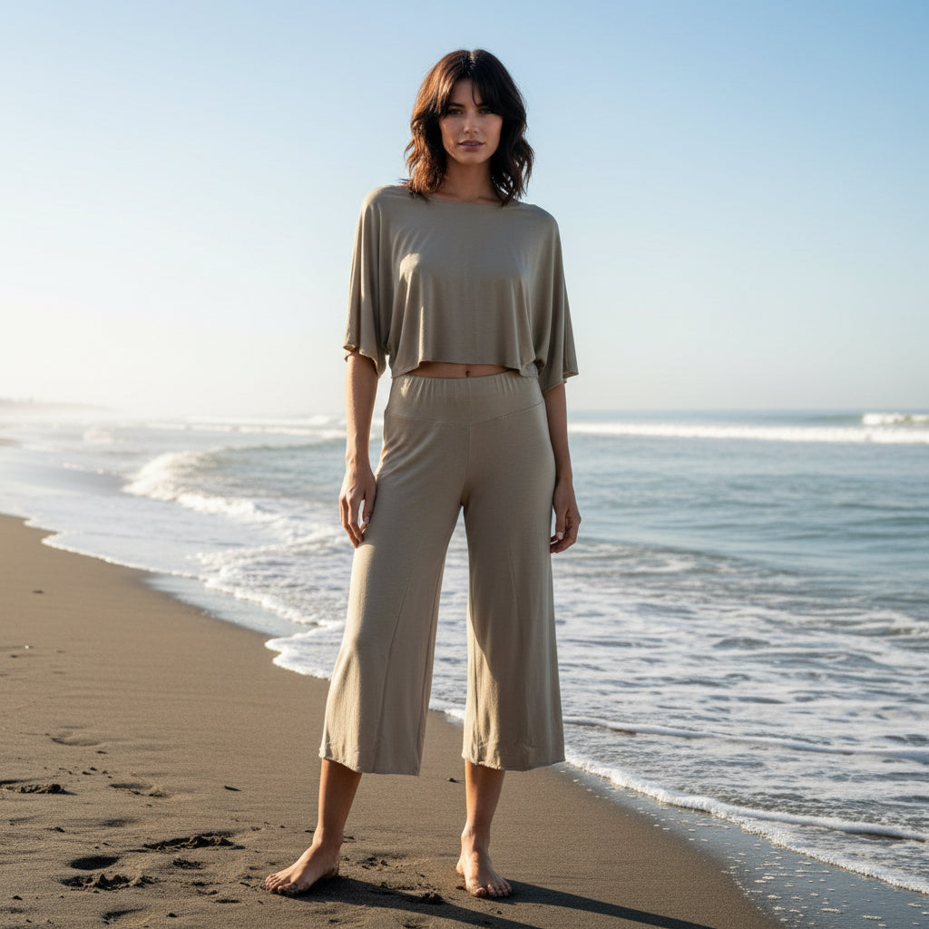 Top Corto Beige