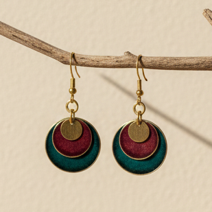 Pendientes Tokio Turquesa/Granate