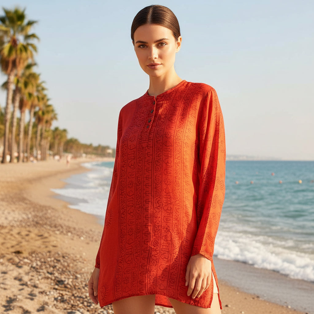 Kurta Clásica Roja