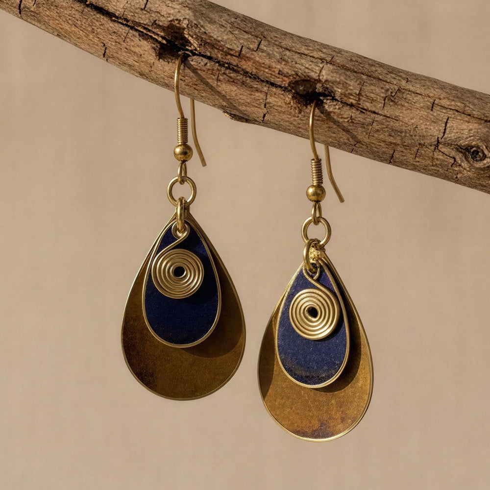 Pendientes Kefren Mostaza