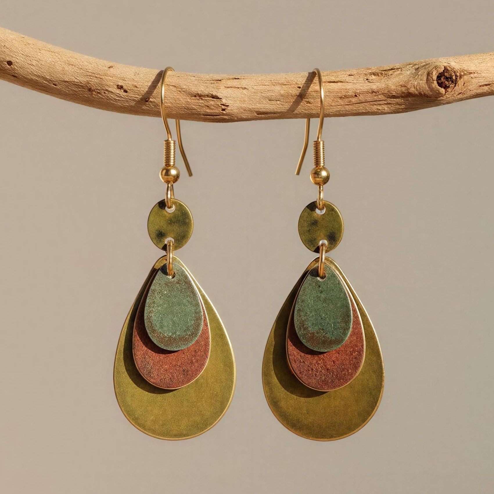 Pendientes Alepo Oliva