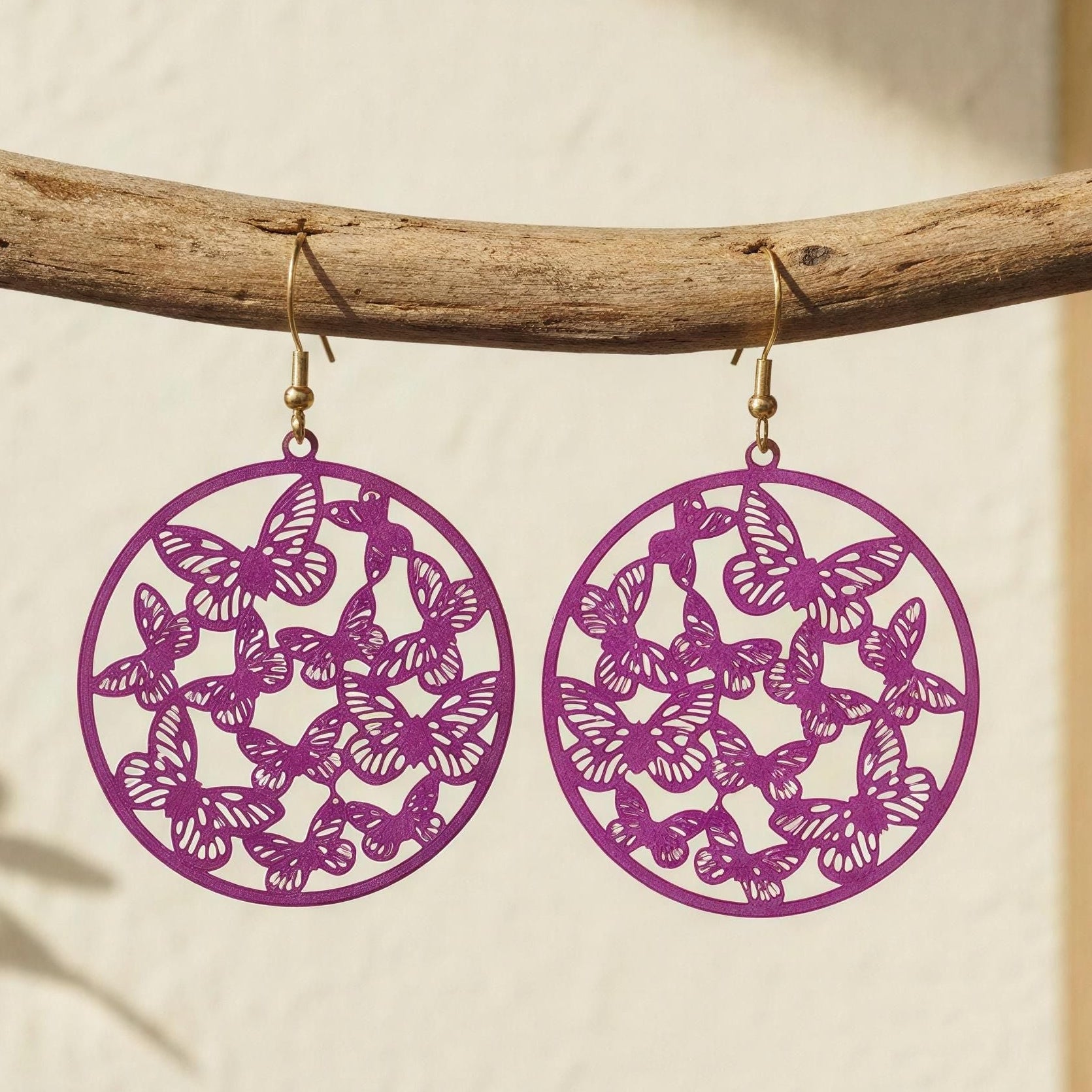 Pendientes Micerinos Fucsia