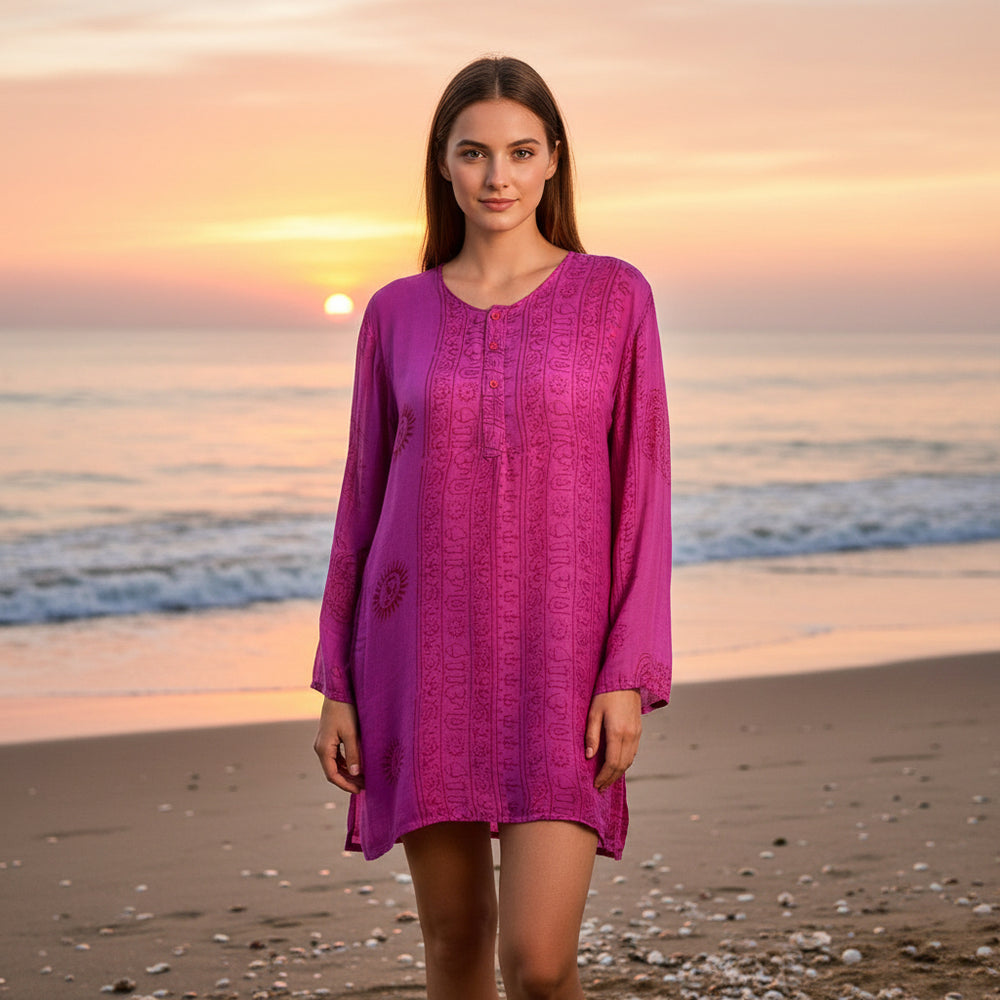 Kurta Clásica Berenjena