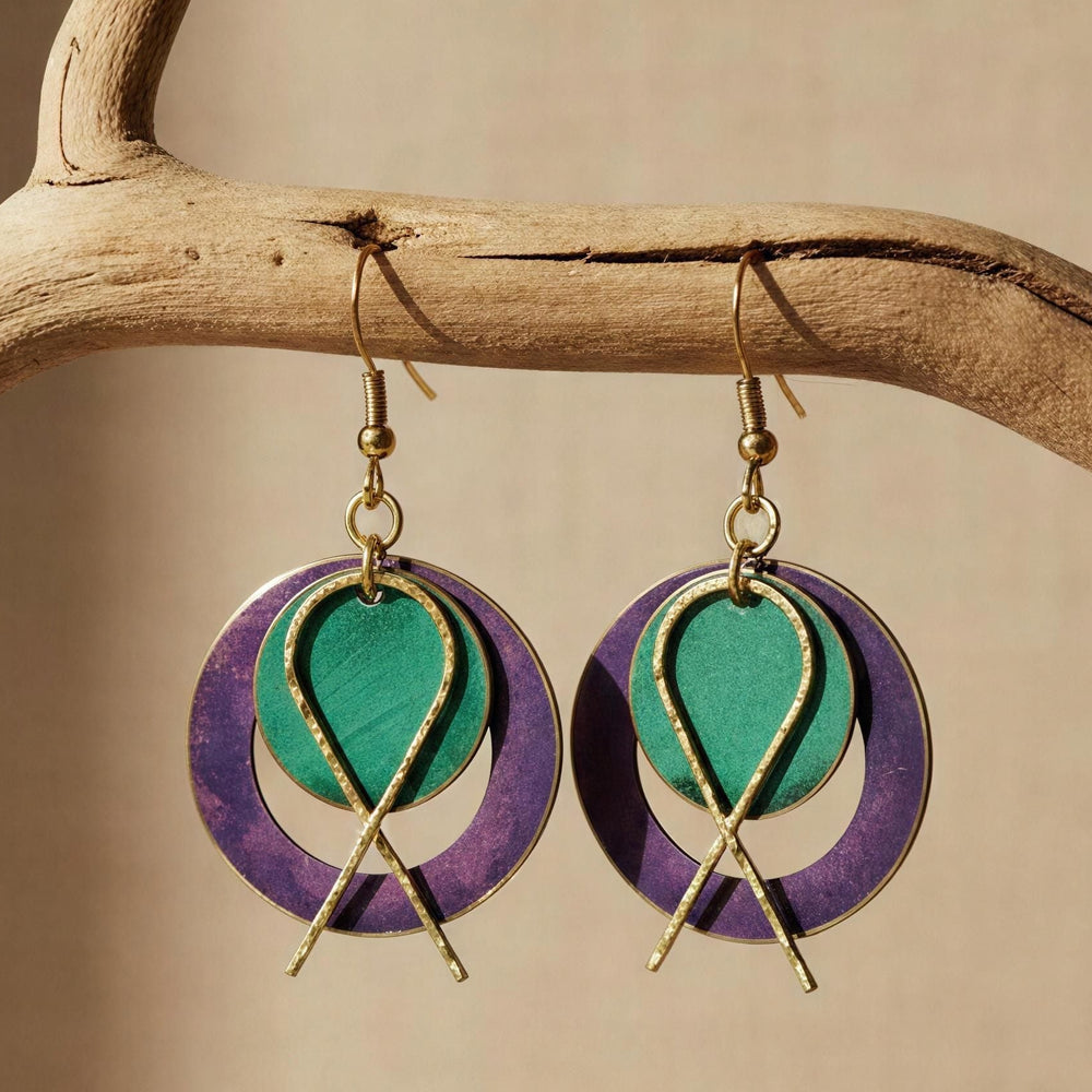Pendientes Maldivas Morado