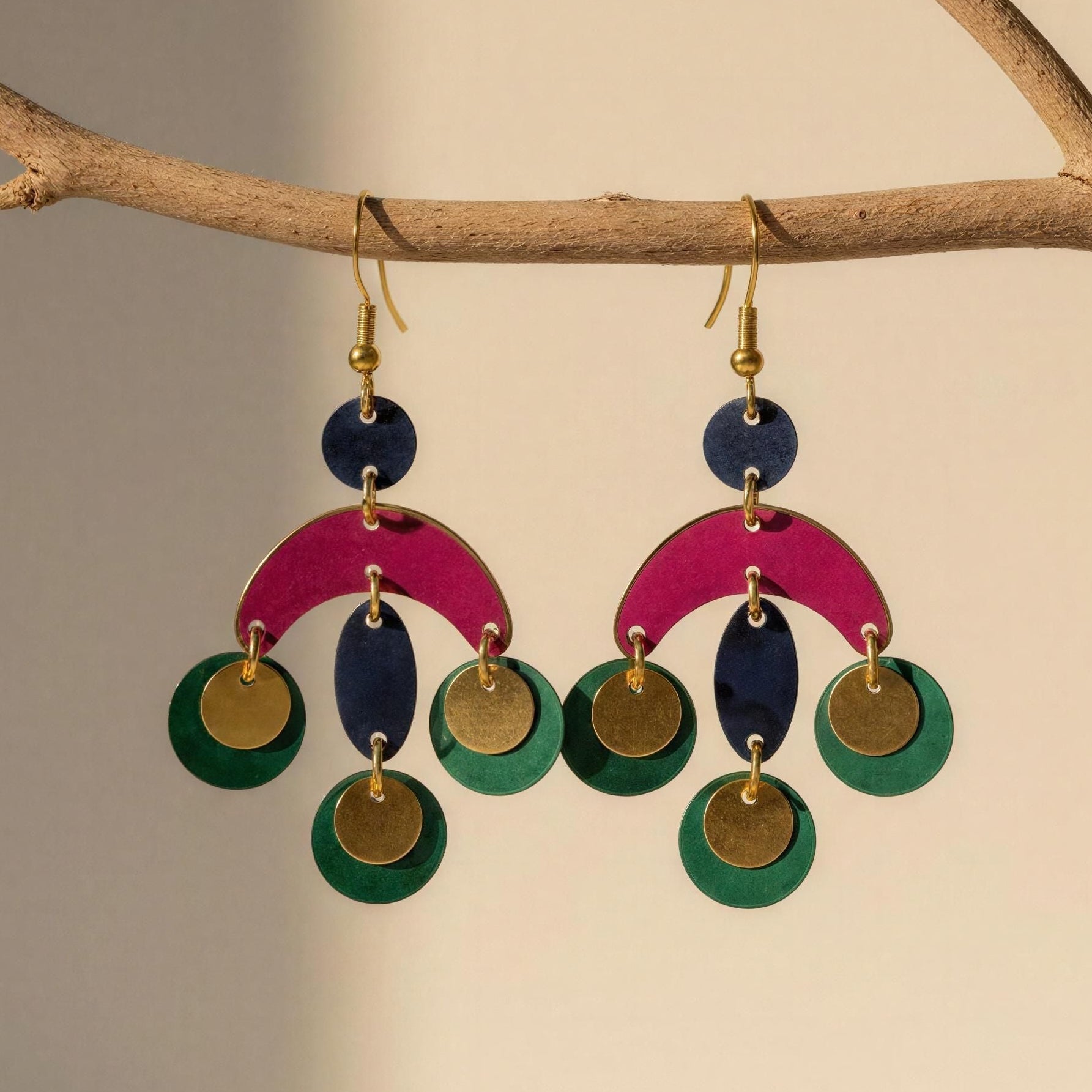 Pendientes Conil Fucsia