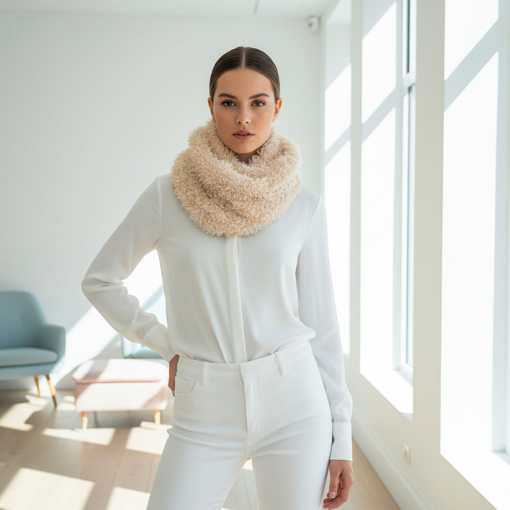 Bufanda Multiposición Crema