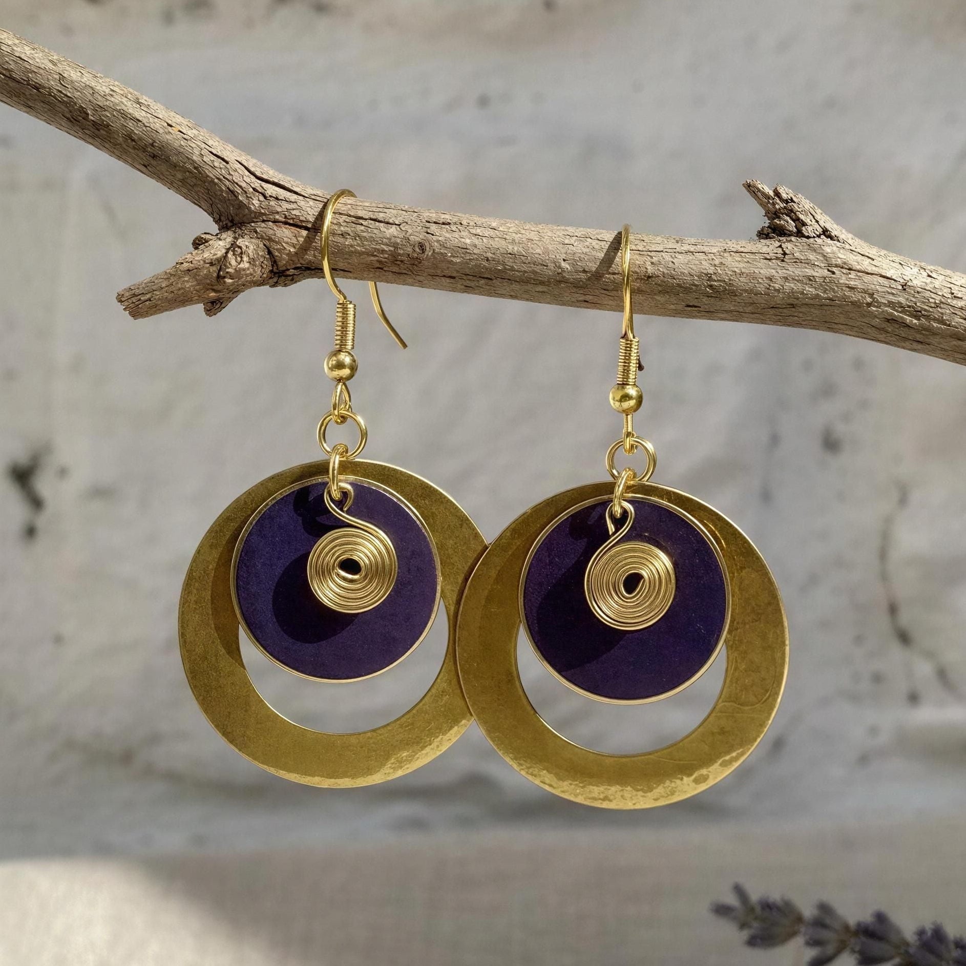 Pendientes Lumpur Mostaza