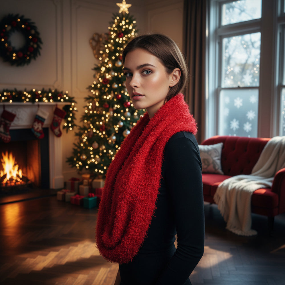 Bufanda Multiposición Roja