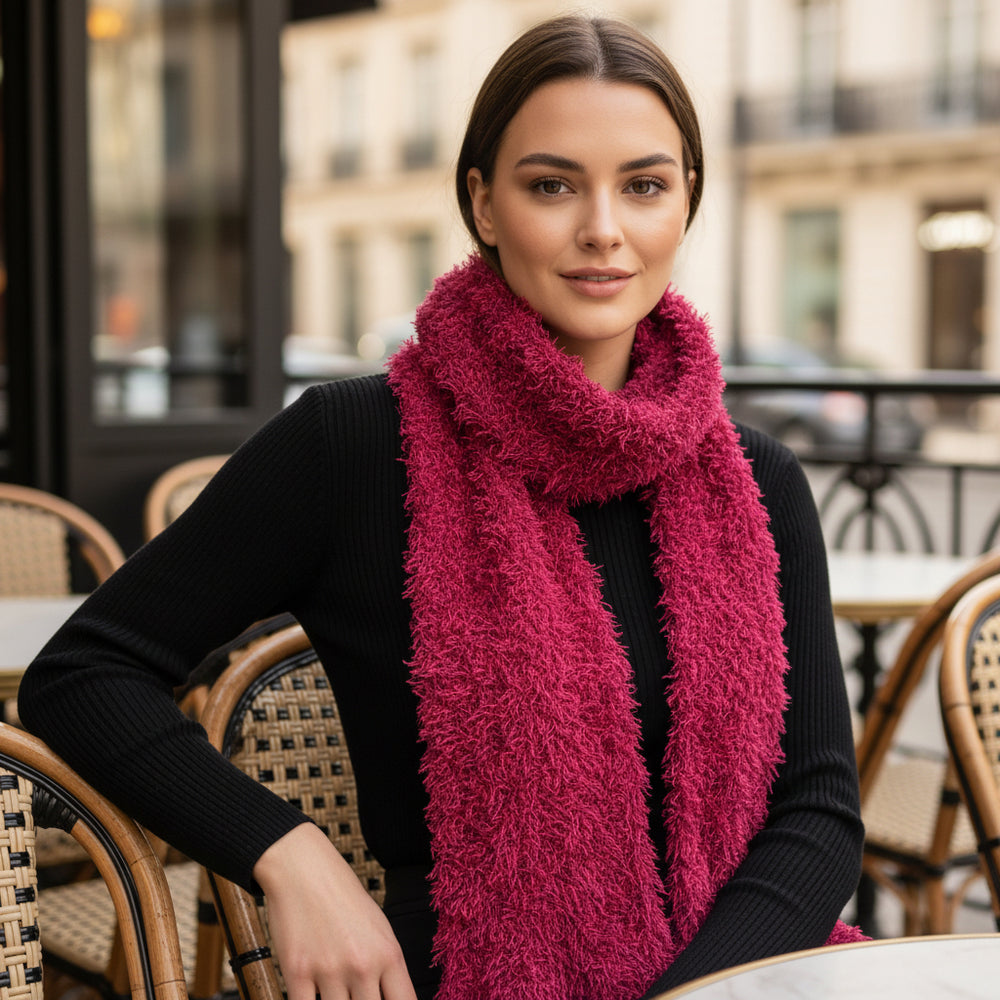 Bufanda Multiposición frambuesa