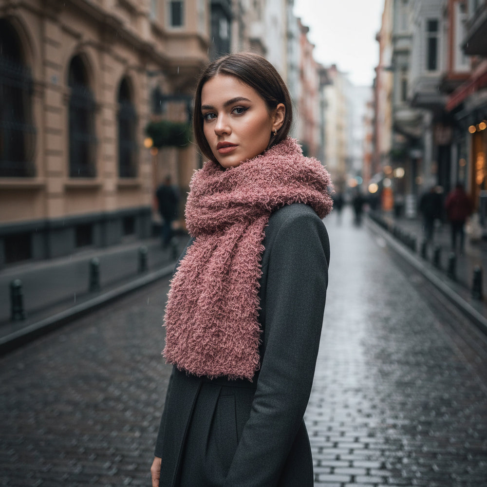 Bufanda Multiposición Rosada